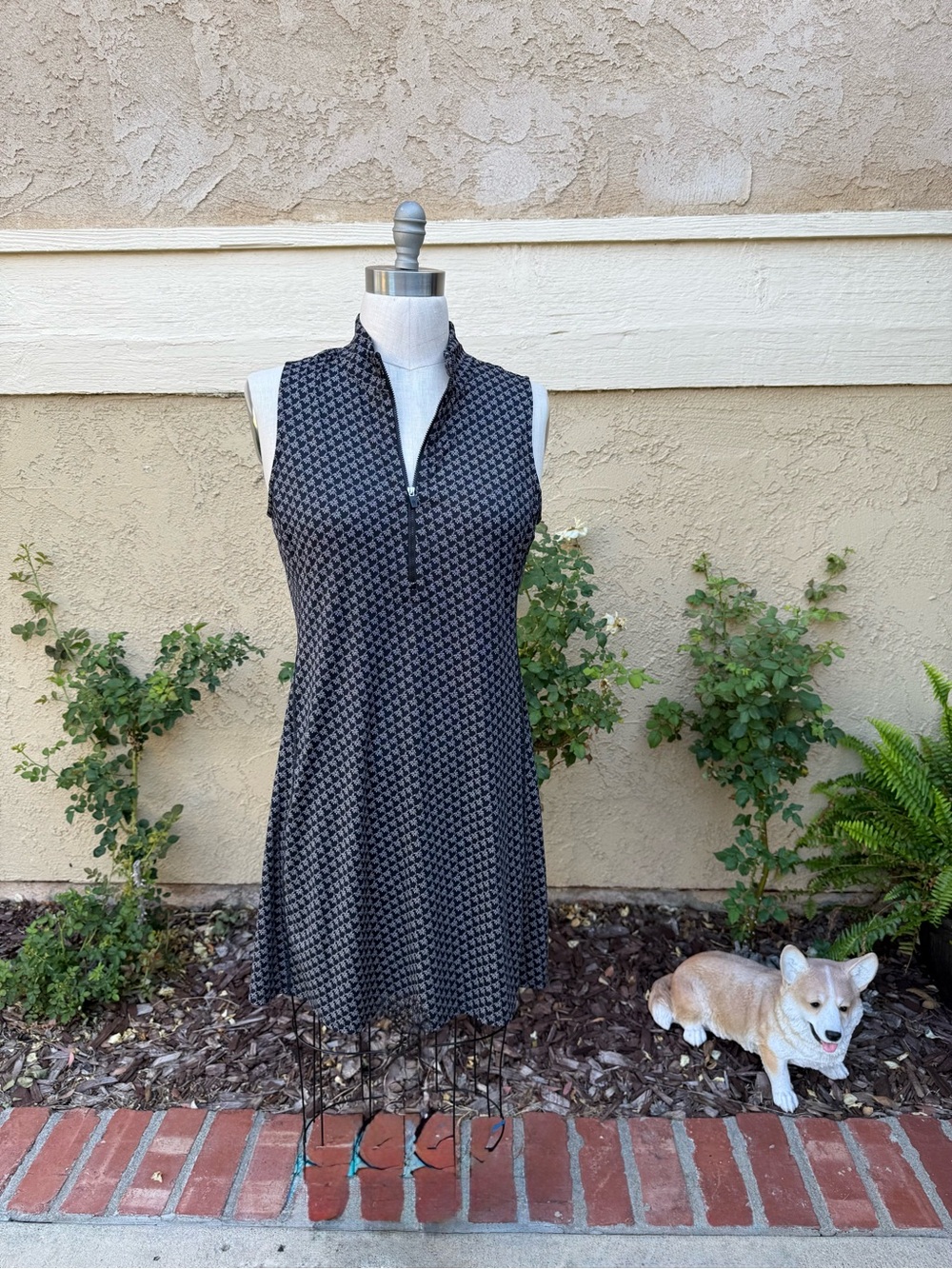 NWT Tommy Bahama Abby Puerto Palms Zip Mock Dress